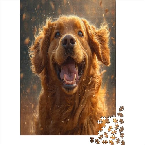 Golden Retriever Puzzle 1000 Teile Erwachsene, Puzzlespiel Jigsaw Puzzles Erwachsenen Puzzlespiel Puzzel 1000pcs (75x50cm) von BXYAFEKUD