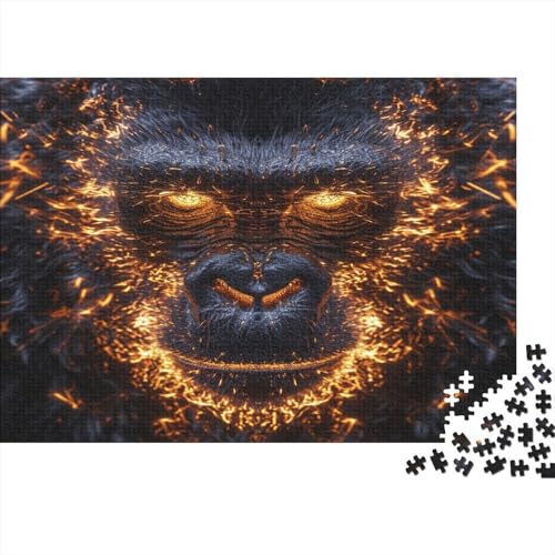 Gorilla Puzzle 1000 Teile Für Erwachsene Und Kinder Ab 14 Jahren Für Stressabbauer Puzzel 1000pcs (75x50cm) von BXYAFEKUD
