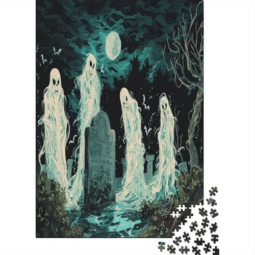 Halloween Geister und Monster 1000 Teile Puzzle, Puzzles Für Erwachsene, 1000 Teile Puzzlespiel Für Jugendliche & Erwachsene Puzzlespiel Puzzel 1000pcs (75x50cm) von BXYAFEKUD
