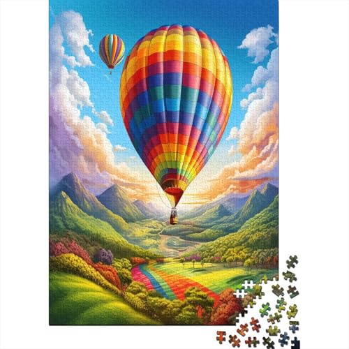 Heißluftballon Puzzle 1000 Teile,für Erwachsene, Impossible Puzzle,farbenfrohes Legespiel,GesKükenlichkeitsspiel Für Die Ganze Familie,Erwachsenenpuzzle Puzzel 1000pcs (75x50cm) von BXYAFEKUD