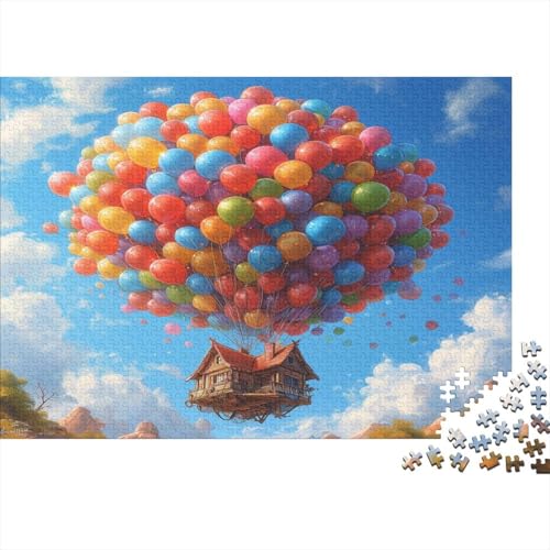 Heißluftballon Puzzle 1000 Teile,für Erwachsene, Impossible Puzzle,farbenfrohes Legespiel,Geschicklichkeitsspiel Für Die Ganze Familie,Erwachsenenpuzzle Puzzel 1000pcs (75x50cm) von BXYAFEKUD