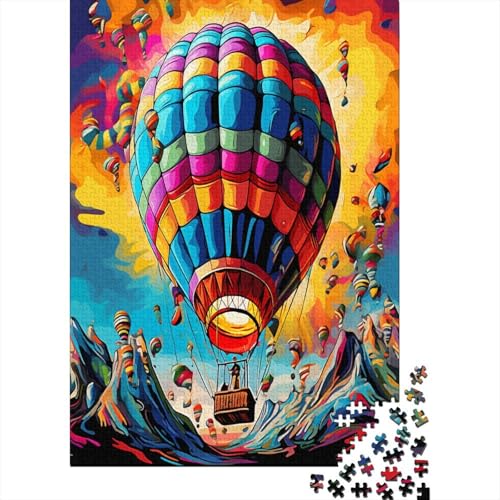 Heißluftballon Puzzle 1000 Teile Puzzles Für Erwachsene Lernspiel Herausforderungsspielzeug 1000-teilige Puzzlespiel Für Erwachsene Kinder Puzzel 1000pcs (75x50cm) von BXYAFEKUD