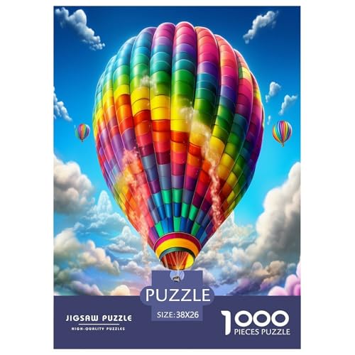 Heißluftballon Puzzle 1000 Teile Schwer Puzzle Spielzeug Lernspiel Impossible Herausforderungsspielzeug Für Erwachsene Und Kinder Ab 12 Jahren 38x26cm/1000pcs Heißluftballon Puzzle 1000 Teile Schwer Puzzle Spielzeug Lernspiel Impossible Herausforderungsspielzeug Für Erwachsene Und Kinder Ab 12 Jahren 38x26cm/1000pcs von BXYAFEKUD