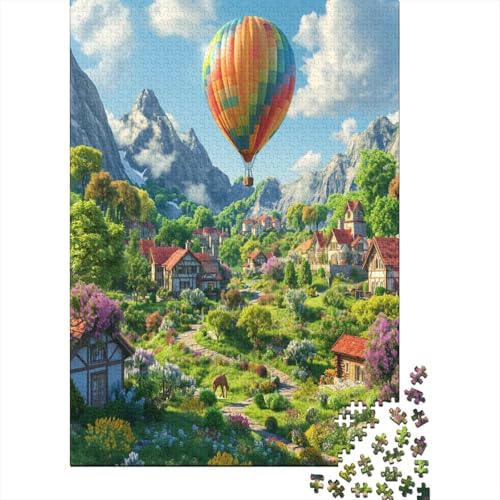 Heißluftballon Puzzlespiel 1000 Teile Puzzle Für Erwachsene Und Kinder Ab 14 Jahren, Puzzle-Motiv Erwachsenen Puzzlespiel Puzzel 1000pcs (75x50cm) von BXYAFEKUD