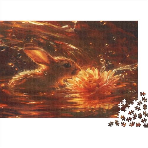 Kaninchen Puzzle 1000 Teile Puzzle Für Erwachsene Und Kinder Ab 14 Jahren Puzzel 1000pcs (75x50cm) von BXYAFEKUD