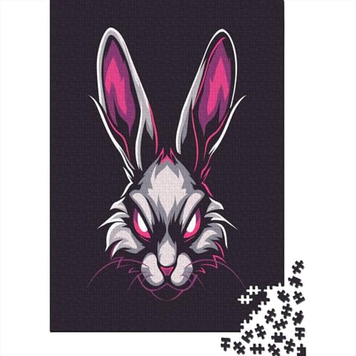 Kaninchen Puzzlespiel 1000 Teile Erwachsene -Puzzle 1000 Stück Spiel Puzzles Für Erwachsene Kinder Puzzle Erwachsenen Puzzlespiel Puzzel 1000pcs (75x50cm) von BXYAFEKUD