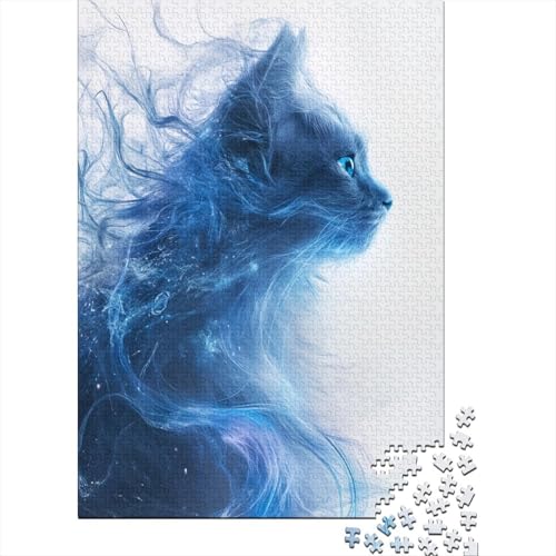 Kat 1000 Teile,Impossible Puzzle,Geschicklichkeitsspiel Für Die Ganze Familie, Erwachsenen Puzzlespiel Puzzel 1000pcs (75x50cm) von BXYAFEKUD