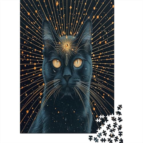 Kat Puzzle 1000 Teile,Puzzlespiel Für Erwachsene,Impossible Puzzle,Puzzle Geschicklichkeitsspiel Für Die Ganze Familie, Geschenke Für Männer/Frauen Erwachsenen Puzzel 1000pcs (75x50cm) von BXYAFEKUD
