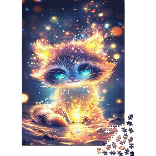 Kat Puzzle 1000 Teile Erwachsener Kniffel Spaß Für Die Ganze Familie - Abwechslungsreiche 1000 Puzzleteilige Motive Puzzle Erwachsene, Puzzel 1000pcs (75x50cm) von BXYAFEKUD