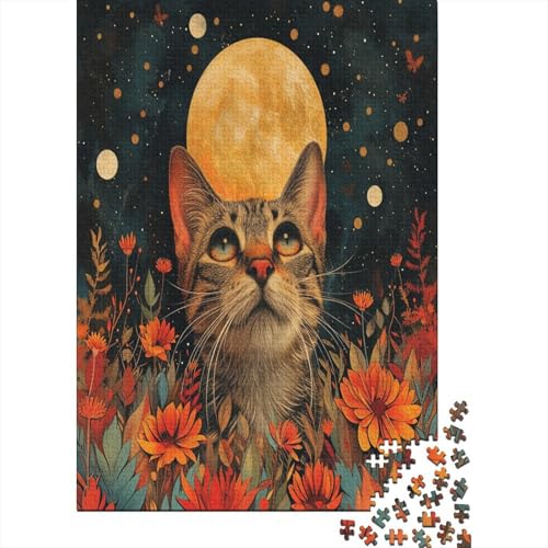 Kat Puzzle 1000 Teile Für Erwachsene Und Kinder Ab 14 Jahren Für Stressabbauer Puzzel 1000pcs (75x50cm) von BXYAFEKUD