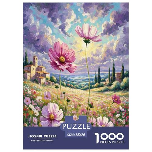Kosmos Puzzle 1000 Teile Schwer Puzzle Spielzeug Lernspiel Impossible Herausforderungsspielzeug Für Erwachsene Kinder 38x26cm/1000pcs von BXYAFEKUD