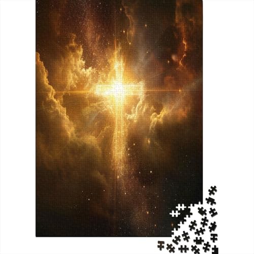 Kreuz 1000 Teile, Impossible Puzzle,Geschicklichkeitsspiel Für Die Ganze Familie, Erwachsenenpuzzle Ab 14 Jahren Puzzel 1000pcs (75x50cm) von BXYAFEKUD