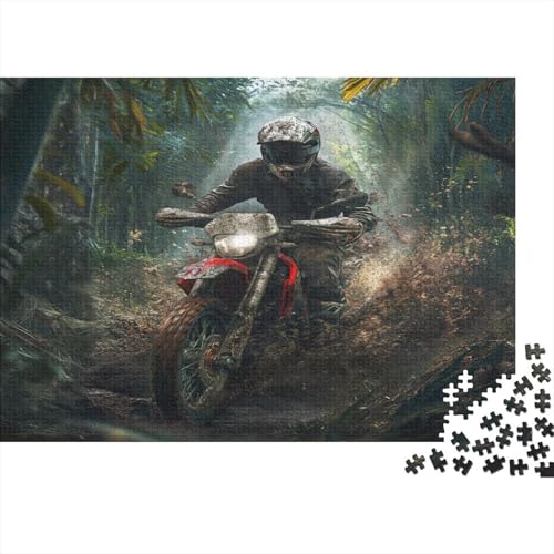 Kreuz-Country Motorcycle Puzzlespiel 1000 Teile Erwachsene -Puzzle 1000 Stück Spiel Puzzles Für Erwachsene Kinder Puzzle Erwachsenen Puzzlespiel Puzzel 1000pcs (75x50cm) von BXYAFEKUD