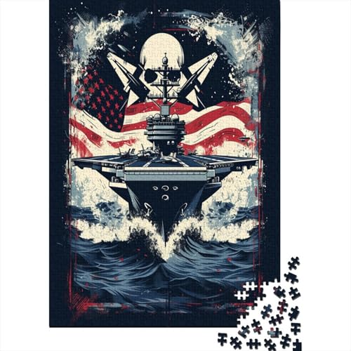 Kriegsschiff Puzzlespiel 1000 Teile Erwachsene -Puzzle 1000 Stück Spiel Puzzles Für Erwachsene Kinder Puzzle Erwachsenen Puzzlespiel Puzzel 1000pcs (75x50cm) von BXYAFEKUD