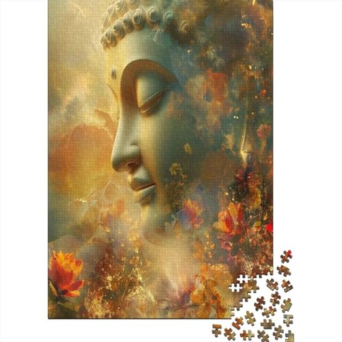 Künstlerische Buddha Statuen Puzzle 1000 Teile Puzzle Für Erwachsene Und Kinder Ab 14 Jahren Puzzel 1000pcs (75x50cm) von BXYAFEKUD
