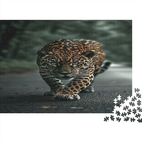 Leopard Puzzle 1000 Teile Puzzle Für Erwachsene Und Kinder Ab 14 Jahren Puzzel 1000pcs (75x50cm) von BXYAFEKUD