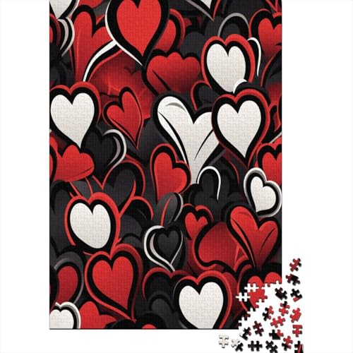 Liebe Puzzle 1000 Teile Puzzles Für Erwachsene Lernspiel Herausforderungsspielzeug 1000-teilige Puzzlespiel Für Erwachsene Kinder Puzzel 1000pcs (75x50cm) von BXYAFEKUD