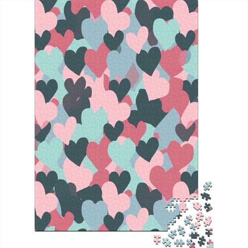 Liebe Puzzle 1000 Teile Puzzles Für Erwachsene Lernspiel Herausforderungsspielzeug 1000-teilige Puzzlespiel Für Erwachsene Kinder Puzzel 1000pcs (75x50cm) von BXYAFEKUD