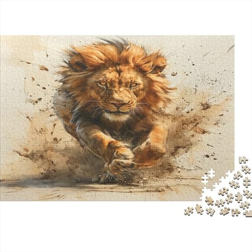 Löwe Puzzle 1000 Teile Puzzle Für Erwachsene Und Kinder Ab 14 Jahren Puzzel 1000pcs (75x50cm) von BXYAFEKUD