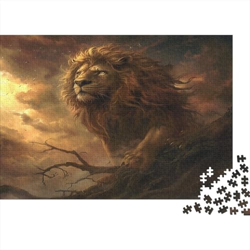 Löwe Puzzle 1000 Teile Puzzles Für Erwachsene Lernspiel Herausforderungsspielzeug 1000-teilige Puzzlespiel Für Erwachsene Kinder Puzzel 1000pcs (75x50cm) von BXYAFEKUD