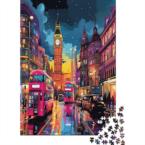 London Stadtscape Puzzle 1000 Teile Erwachsene, Puzzlespiel Jigsaw Puzzles Erwachsenen Puzzlespiel Puzzel 1000pcs (75x50cm) von BXYAFEKUD