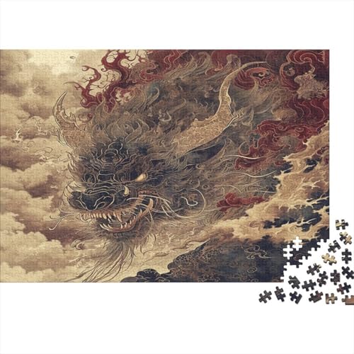 Loong 1000 Teile, Impossible Puzzle,Geschicklichkeitsspiel Für Die Ganze Familie, Erwachsenenpuzzle Ab 14 Jahren Puzzel 1000pcs (75x50cm) von BXYAFEKUD