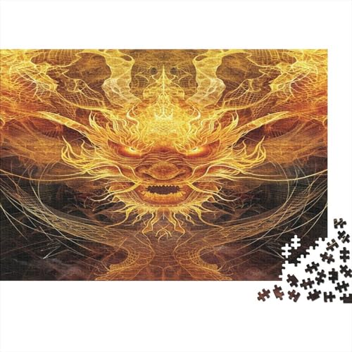 Loong Puzzle 1000 Teile Puzzles Für Erwachsene Lernspiel Herausforderungsspielzeug 1000-teilige Puzzlespiel Für Erwachsene Kinder Puzzel 1000pcs (75x50cm) von BXYAFEKUD