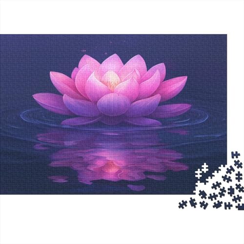 Lotus 1000 Teile, Impossible Puzzle,Geschicklichkeitsspiel Für Die Ganze Familie, Erwachsenenpuzzle Ab 14 Jahren Puzzel 1000pcs (75x50cm) von BXYAFEKUD
