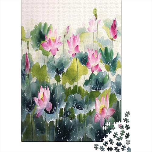 Lotus Puzzlespiel 1000 Teile Für Erwachsene, Einzigartige Kunstwerke Und Vorlage - Geburtstagsgeschenk - Spaßige Puzzles Mit Überraschung Von Puzzle in A Bag Puzzel 1000pcs (75x50cm) von BXYAFEKUD