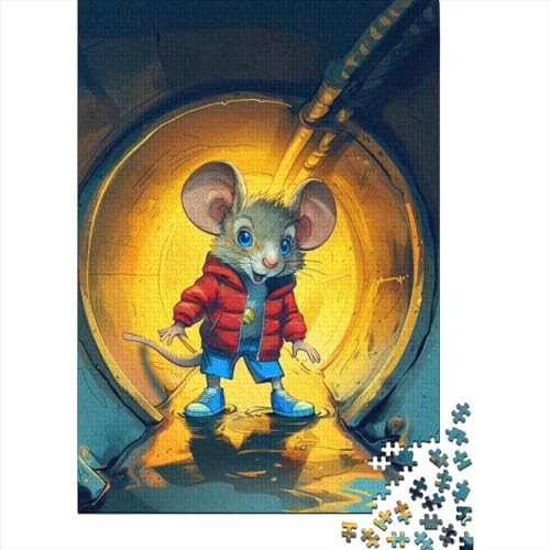 Maus 1000 Teile,Impossible Puzzle,Geschicklichkeitsspiel Für Die Ganze Familie, Erwachsenen Puzzlespiel Puzzel 1000pcs (75x50cm) von BXYAFEKUD