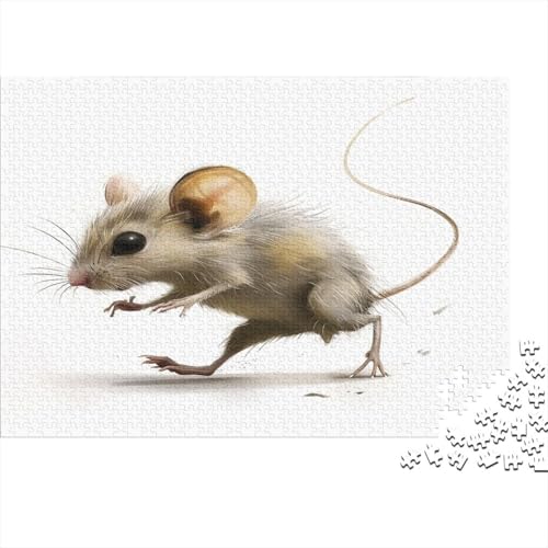 Maus Puzzle 1000 Teile Puzzles Für Erwachsene Lernspiel Herausforderungsspielzeug 1000-teilige Puzzlespiel Für Erwachsene Kinder Puzzel 1000pcs (75x50cm) von BXYAFEKUD