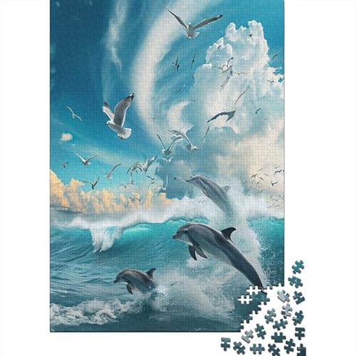 Möwenwellen Puzzle 1000 Teile Für Erwachsene Und Kinder Ab 14 Jahrenfür Stressabbauer Puzzlespiel Erwachsenen Puzzlespiel Puzzel 1000pcs (75x50cm) von BXYAFEKUD
