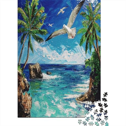 Möwenwellen Puzzle 1000 Teile Puzzle Erwachsene Schwieriges Schwer Puzzle Für Erwachsene Und Kinder Ab 14 Jahren Puzzel 1000pcs (75x50cm) von BXYAFEKUD