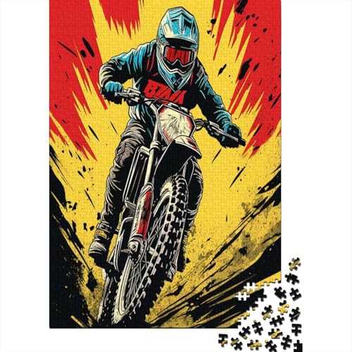 Mountain Motorrad Puzzle 1000 Teile Erwachsener Kniffel Spaß Für Die Ganze Familie - Abwechslungsreiche 1000 Puzzleteilige Motive Puzzlespiel Erwachsene, Puzzel 1000pcs (75x50cm) von BXYAFEKUD