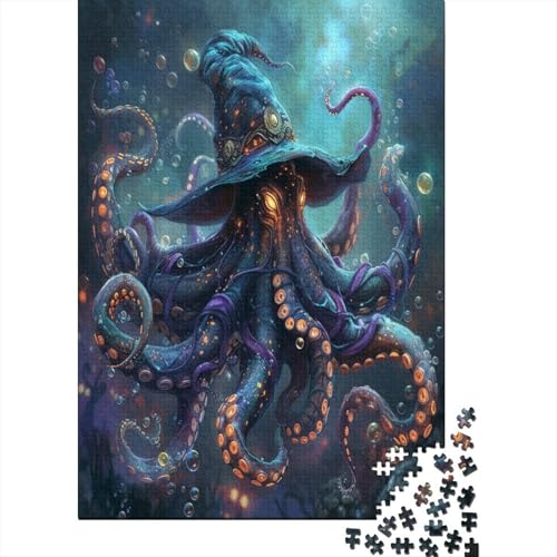 Oktopus Puzzle 1000 Teile Für Erwachsene Und Kinder Ab 14 Jahren Für Stressabbauer Puzzel 1000pcs (75x50cm) von BXYAFEKUD