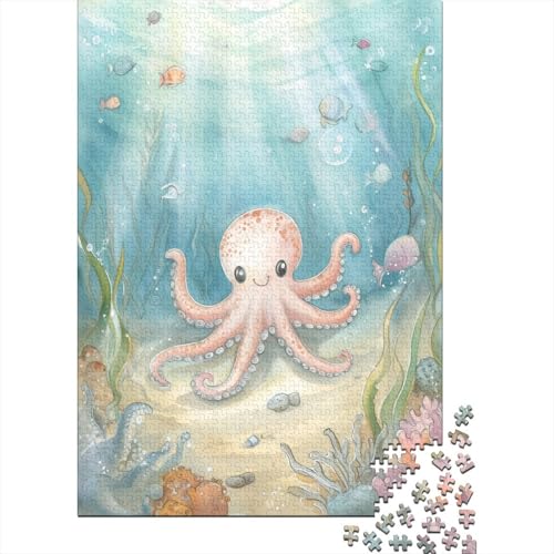 Oktopus Puzzle 1000 Teile Puzzle Für Erwachsene Und Kinder Ab 14 Jahren Puzzel 1000pcs (75x50cm) von BXYAFEKUD