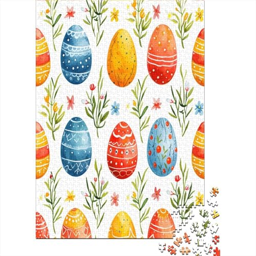 Osterei Puzzle 1000 Teile Puzzles Für Erwachsene Lernspiel Herausforderungsspielzeug 1000-teilige Puzzlespiel Für Erwachsene Kinder Puzzel 1000pcs (75x50cm) von BXYAFEKUD