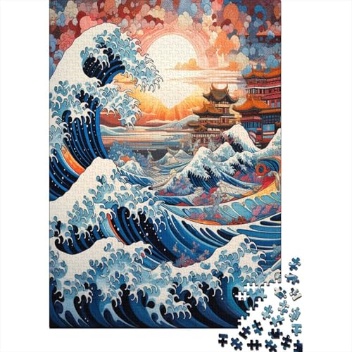 Ozean Wave Puzzlespiel 1000 Teile Für Erwachsene, Einzigartige Kunstwerke Und Vorlage - Geburtstagsgeschenk - Spaßige Puzzles Mit Überraschung Von Puzzle in A Bag Puzzel 1000pcs (75x50cm) von BXYAFEKUD
