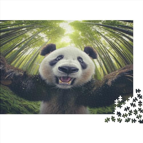 Panda 1000 Stück Puzzles Für Erwachsene Teenager Stress Abbauen Familien-Puzzlespiel Mit Poster in 1000-teiliges Puzzle Kinder Lernspiel Spielzeug Geschenk Puzzel 1000pcs (75x50cm) von BXYAFEKUD