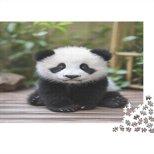Panda Puzzle 1000 Teile,für Erwachsene, Impossible Puzzle,farbenfrohes Legespiel,Geschicklichkeitsspiel Für Die Ganze Familie,Erwachsenenpuzzle Puzzel 1000pcs (75x50cm) von BXYAFEKUD