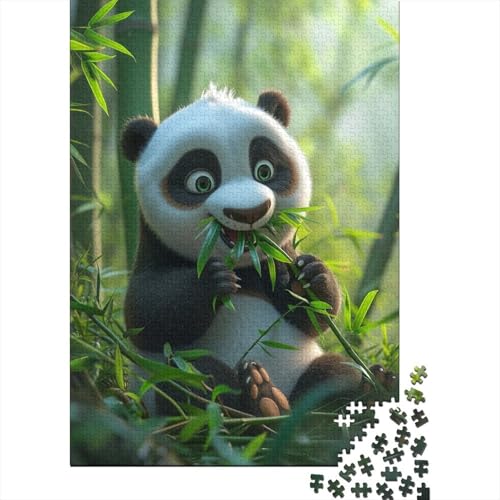 Panda Puzzle 1000 Teile,für Erwachsene, Impossible Puzzle,farbenfrohes Legespiel,Geschicklichkeitsspiel Für Die Ganze Familie,Erwachsenenpuzzle Puzzel 1000pcs (75x50cm) von BXYAFEKUD