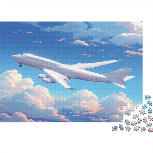 Passenger Luftfahrzeuge Puzzle 1000 Teile Puzzles Für Erwachsene Lernspiel Herausforderungsspielzeug 1000-teilige Puzzlespiel Für Erwachsene Kinder Puzzel 1000pcs (75x50cm) von BXYAFEKUD