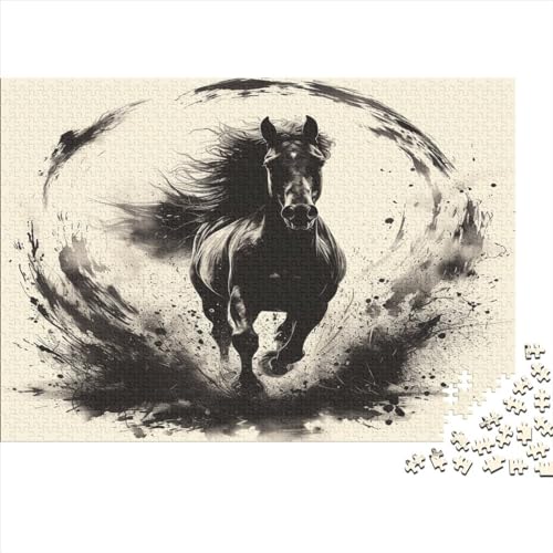 Pferd Puzzle 1000 Teile Erwachsener Kniffel Spaß Für Die Ganze Familie - Abwechslungsreiche 1000 Puzzleteilige Motive Puzzle Erwachsene, Puzzel 1000pcs (75x50cm) von BXYAFEKUD