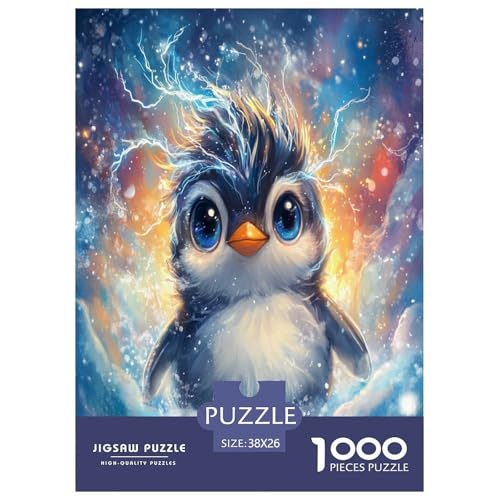 Pinguin Puzzle 1000-teilige Schwer Puzzle Spielzeug Lernspiel Impossible Herausforderung Spielzeug Für Erwachsene Und Kinder Ab 14 Jahren 38x26cm/1000pcs von BXYAFEKUD