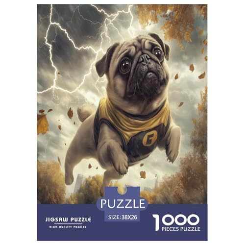Pug Puzzle 1000-teilige Schwer Puzzle Spielzeug Pädagogisches Spiel Impossible Herausforderung Spielzeug Für Erwachsene Und Kinder Ab 12 Jahren 38x26cm/1000pcs Pug Puzzle 1000-teilige Schwer Puzzle Spielzeug Pädagogisches Spiel Impossible Herausforderung Spielzeug Für Erwachsene Und Kinder Ab 12 Jahren 38x26cm/1000pcs von BXYAFEKUD