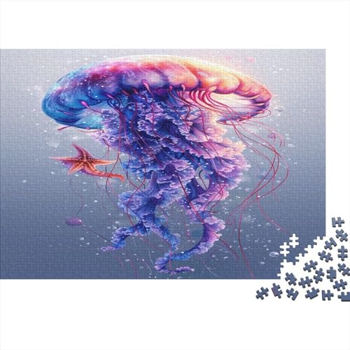 Quallen Puzzle 1000 Teile Puzzle Für Erwachsene Und Kinder Ab 14 Jahren Puzzel 1000pcs (75x50cm) von BXYAFEKUD