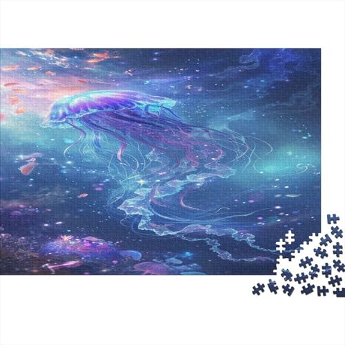 Quallen Puzzle 1000 Teile Puzzle Für Erwachsene Und Kinder Ab 14 Jahren Puzzel 1000pcs (75x50cm) von BXYAFEKUD
