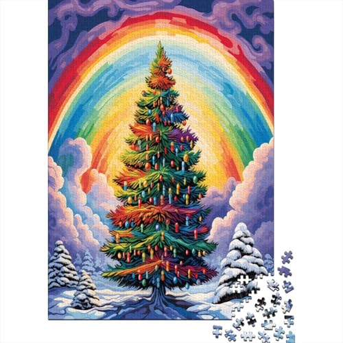 Regenbogen Puzzle 1000 Teile Puzzles Für Erwachsene Lernspiel Herausforderungsspielzeug 1000-teilige Puzzlespiel Für Erwachsene Kinder Puzzel 1000pcs (75x50cm) von BXYAFEKUD