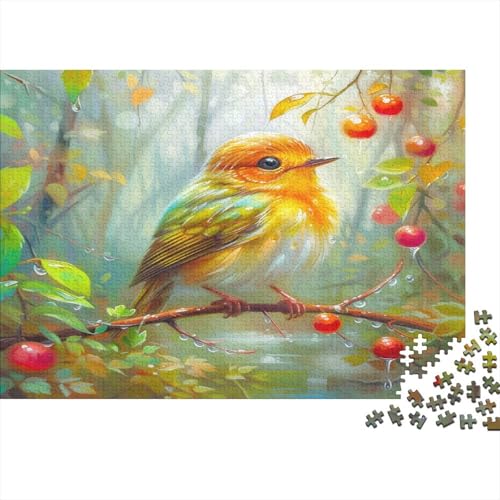 Robin Bird 1000 Teile, Impossible Puzzle,Geschicklichkeitsspiel Für Die Ganze Familie, Erwachsenenpuzzle Ab 14 Jahren Puzzel 1000pcs (75x50cm) von BXYAFEKUD