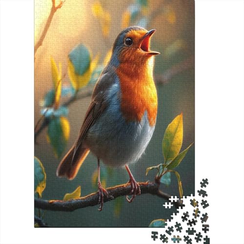 Robin Bird Puzzles1000 Teile, Puzzle Für Erwachsene, Geschicklichkeitsspiel Für Die Ganze Familie, Klassische Puzzle,Geburtstagsgeschenk Erwachsenen Puzzlespiel Puzzel 1000pcs (75x50cm) von BXYAFEKUD